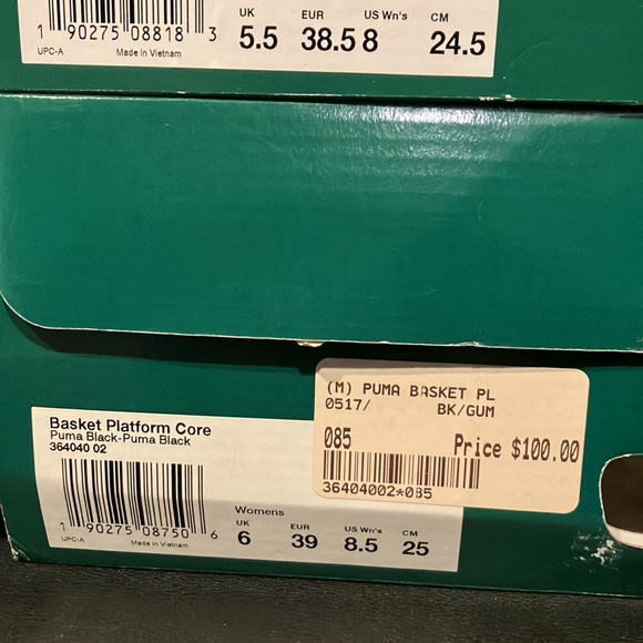 PUMA Basket Platform Core 'Black Gum' 364040-02 womens - Picture 15 of 16